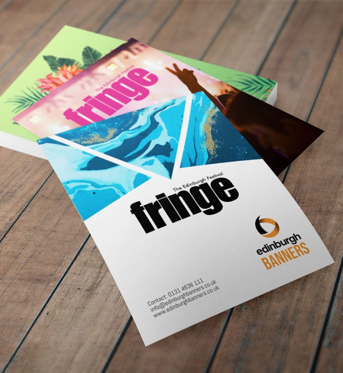 Flyers printed for an Edinburgh Fringe production