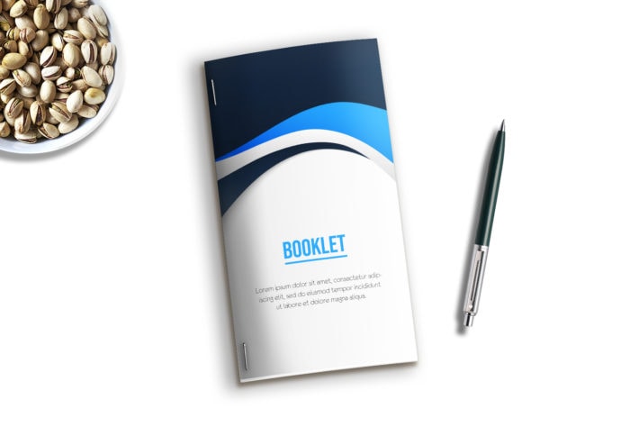 DL-size printed booklet