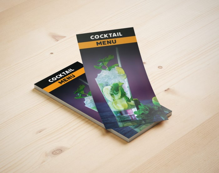 DL flyer and leaflet print samples