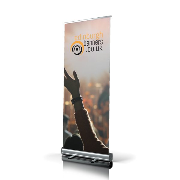 Freestanding Rollup Band Banner