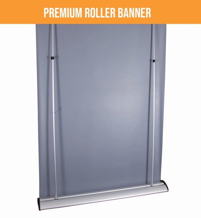 Premium Roller Banner Base And Poles, Showcasing The High-Grade Construction.
