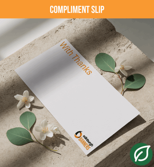 Dl Compliment Slips On Uncoated And Recycled Nautilus