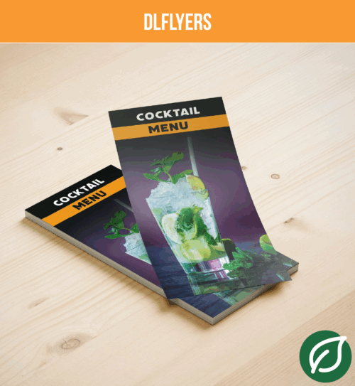 Portrait Stack Of Dl Flyers (99 × 210 Mm) On Neutral Background