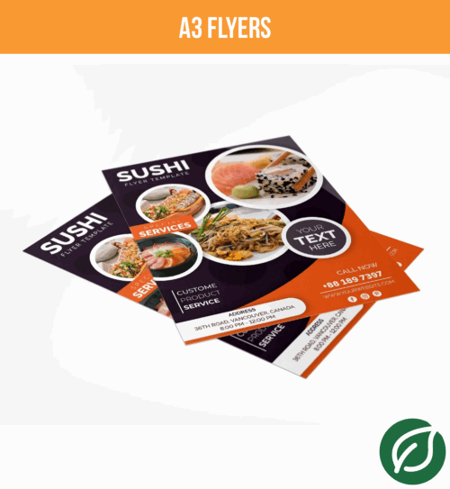 Large Stack Of A3 Flyers (297 × 420 Mm) Showing Bold Format