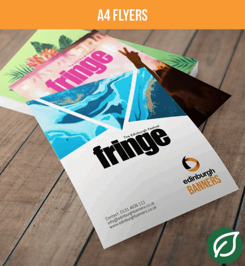 Stack Of A4 Flyers (210 × 297 Mm) With Smooth Silk Finish